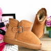 Cizme imblanite maro tip ugg pt baieti fete 26 27 30 31 32 cod 0920, Piele intoarsa, Unisex