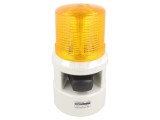 Semnalizator luminos acustic LED 24VDC ambră