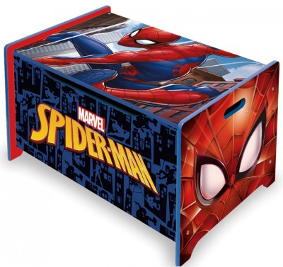 Ladita din lemn pentru depozitare jucarii Spiderman foto