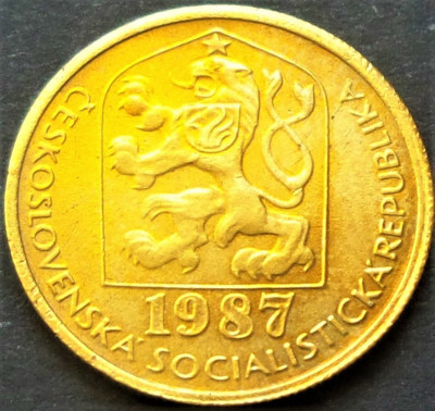 Moneda 20 HALERU - RS CEHOSLOVACIA, anul 1987 *cod 2013 foto