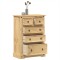 Gossi dulap cu sertare &bdquo;corona&rdquo;, 80x43x114 cm, lemn masiv de pin