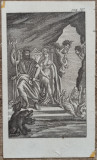 Scena din mitologia greaca// gravura de carte sec. XVIII-XIX
