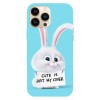 Husa compatibila cu Apple iPhone 14 Pro Max, Viceversa, model Cute is just my cover The Secret Life of Pets, Silicon, TPU, Transparent, Carcasa