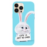 Husa compatibila cu Apple iPhone 12 Pro Max, Viceversa, model Cute is just my cover The Secret Life of Pets, Silicon, TPU, Transparent, Carcasa