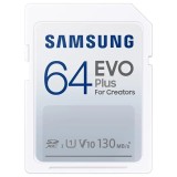 Card SDXC 64GB Samsung EVOPlus 130MB/s class 10 FFD V10 MB-SC64K/EU
