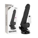 Basecock-Vibrator Realistic cu Testicule 12 Moduri 19.5 cm