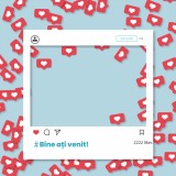 Panou autocolant pentru poze Instagram