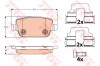 Set placute frana,frana disc FORD GALAXY (WA6) (2006 - 2015) TRW GDB1732