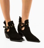 Cumpara ieftin Botine dama Qamar Negre