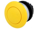 Comutator apăsare 22mm 2 poziții galben