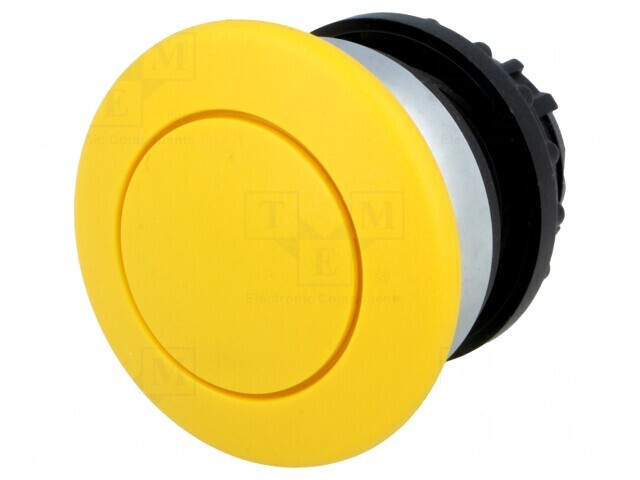 Comutator apăsare 22mm 2 poziții galben