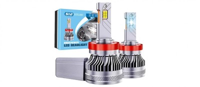 Becuri LED Auto H8 / H11 AutoREY&amp;reg; SUPER CSP, Iluminare 360&amp;deg; pentru fiecare bec! Cu cipuri CSP 6000K Alb Rece, 136W 30.000LM Canbus, fara eroare de bec foto
