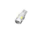 Bec auto T10 plastic cu 6 led-uri 5630 cu lupa