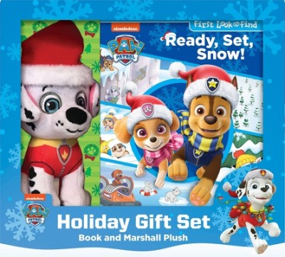 Nickelodeon Paw Patrol: Ready, Set, Snow! Holiday Gift Set: Book and Marshall Plush foto