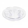 Capac Bidon Lapte 25-30L Melasty, 2 Ieșiri Furtun 16/25mm, Plastic Transparent - Utilizare Aparat Muls, Diametru 19mm