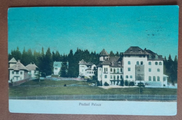 Carte postala, Predeal Palace, 1923