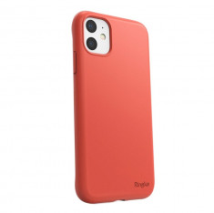 Husa iPhone 11, Ringke Air S, Ultra-Slim, Coral, Rosu foto