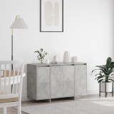 VidaXL Bufet Gri din Beton Gri din Beton Lemn Prelucrat 120 x 41 x 75 cm