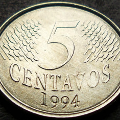 Moneda 5 CENTAVOS - BRAZILIA, anul 1994 * cod 1295
