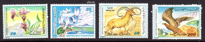 TUNISIA 1980, Fauna, Flora, serie neuzata, MNH