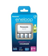 Incarcator Smart &amp; Quick Eneloop Panasonic include 4x AA (R6) 2000mA K-KJ55MCD40E