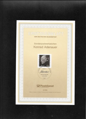 Germania FDC 12.1992 foto