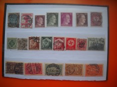 HOPCT LOT NR 638 GERMANIA REICH -20 TIMBRE VECHI-STAMPILAT