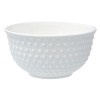 Bol Porțelan, Model Reliefat, Culoare Alb, Capacitate 450ml, Oem