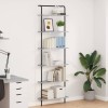 VidaXL Raft pentru cărți sonoma gri 60 x 24 x 203 cm Lemn compozit