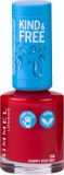 Rimmel London Lac de unghii Kind&amp;Free 156 Poppy pop red, 8 ml