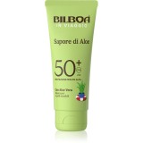 Bilboa Sapore di Aloe Travel cremă pentru plaja cu aloe vera SPF 50+ 75 ml