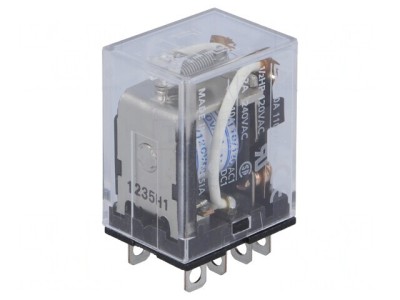 Releu electromagnetic DPDT 120VAC 10A foto