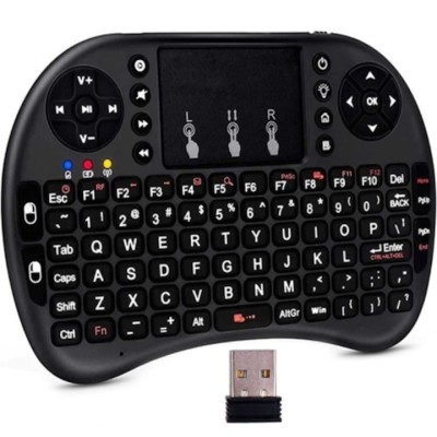 Tastatura wireless M028, i8, SMART TV, Bluetooth, Negru foto