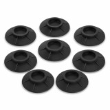 Cumpara ieftin Set 8 suporturi negre 8,5 cm pentru masina de spalat, din cauciuc