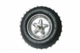 Roata roaba Micul Fermier 3.50-8, janta gri, cu ax