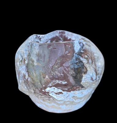 SUPORT VINTAGE LUMANARE PASTILA DIN CRISTAL MASIV, KOSTA BODA foto