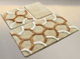 Cumpara ieftin Set 3 Covorase de Baie Elegant Bej (Acryl), Chilai Home