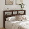 Tablie de pat cu dulap si LED, stejar maro, 160x17x102 cm GartenMobel Dekor