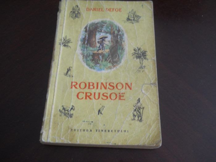 ROBINSON CRUSOE - DANIEL DEFOE, 1954 ilustratii Jean Granville