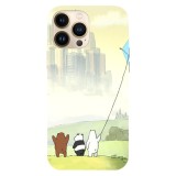 Husa compatibila cu Apple iPhone 13 Pro Max model The Three Bears kiting, Silicon, TPU, Viceversa, Transparent, Carcasa