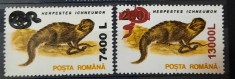 Timbre 2001 Animale (supratipar șarpe), MNH foto