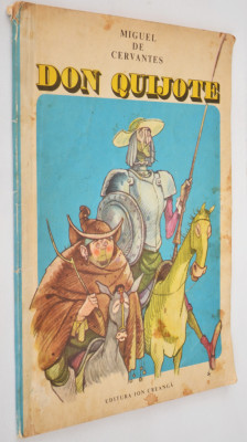 Carte povesti - DoN Quijote Miguel de Cervantes - Format Mare 1986 foto