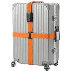 Curea securizare bagaj Navaris cu incuietoare TSA si eticheta ID, reglabila, 400x5 cm, 51357.29