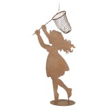 Cumpara ieftin Figurina Baietel metal maro 39x13x87 cm