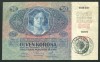 Q492 UNGARIA ROMANIA 50 KORONA 1914 CU TIMBRU SPECIAL STAMPILAT IN TRANSILVANIA VF