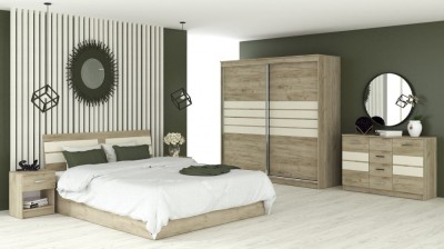 Dormitor Luca, Stejar K002 foto