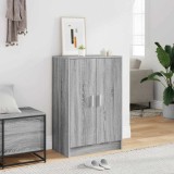 vidaXL Pantofar, gri sonoma, 60x35x92 cm, lemn prelucrat