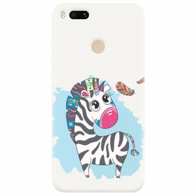 Husa silicon pentru Xiaomi Mi A1, Zebra foto