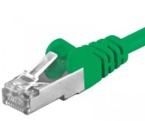 Cablu de retea RJ45 Cat. 6A S/FTP (PiMF) 0.25m Verde, sp6asftp002G