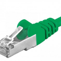 Cablu de retea RJ45 Cat. 6A S/FTP (PiMF) 0.25m Verde, sp6asftp002G